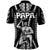 Maori Fathers Day New Zealand Polo Shirt Aroha Ahau Ki A Koe Papa Black LT9 - Polynesian Pride