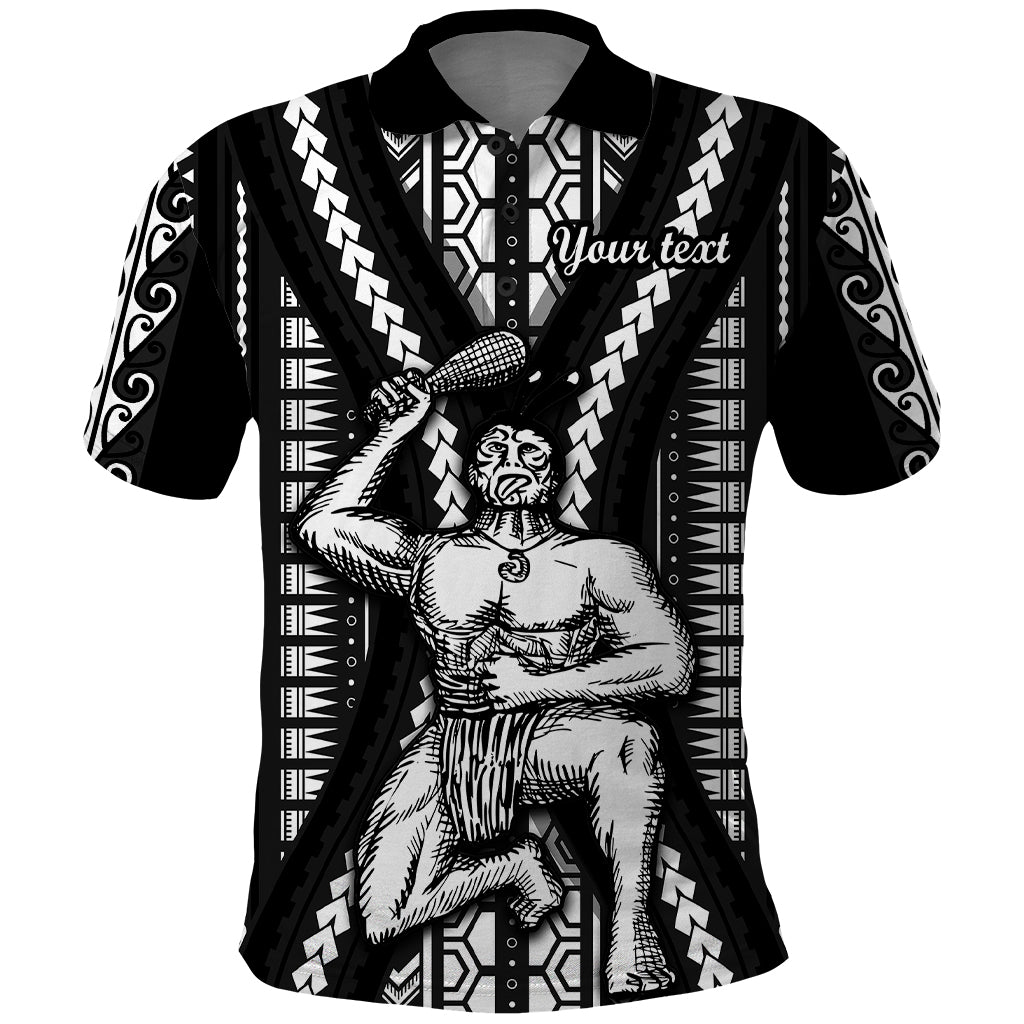 Custom Maori Fathers Day New Zealand Polo Shirt Aroha Ahau Ki A Koe Papa Black LT9 Black - Polynesian Pride