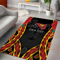 Personalised Papua New Guinea Remembrance Day Area Rug LT9 - Polynesian Pride