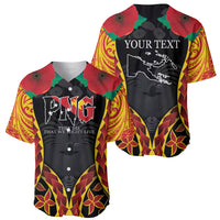Personalised Papua New Guinea Remembrance Day Baseball Jersey LT9 - Polynesian Pride