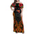 Personalised Papua New Guinea Remembrance Day Family Matching Off Shoulder Maxi Dress and Hawaiian Shirt