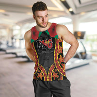 Personalised Papua New Guinea Remembrance Day Men Tank Top LT9 Red - Polynesian Pride