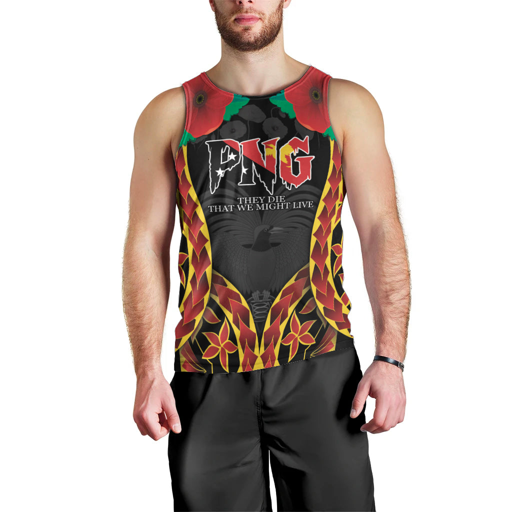 Personalised Papua New Guinea Remembrance Day Men Tank Top LT9 - Polynesian Pride