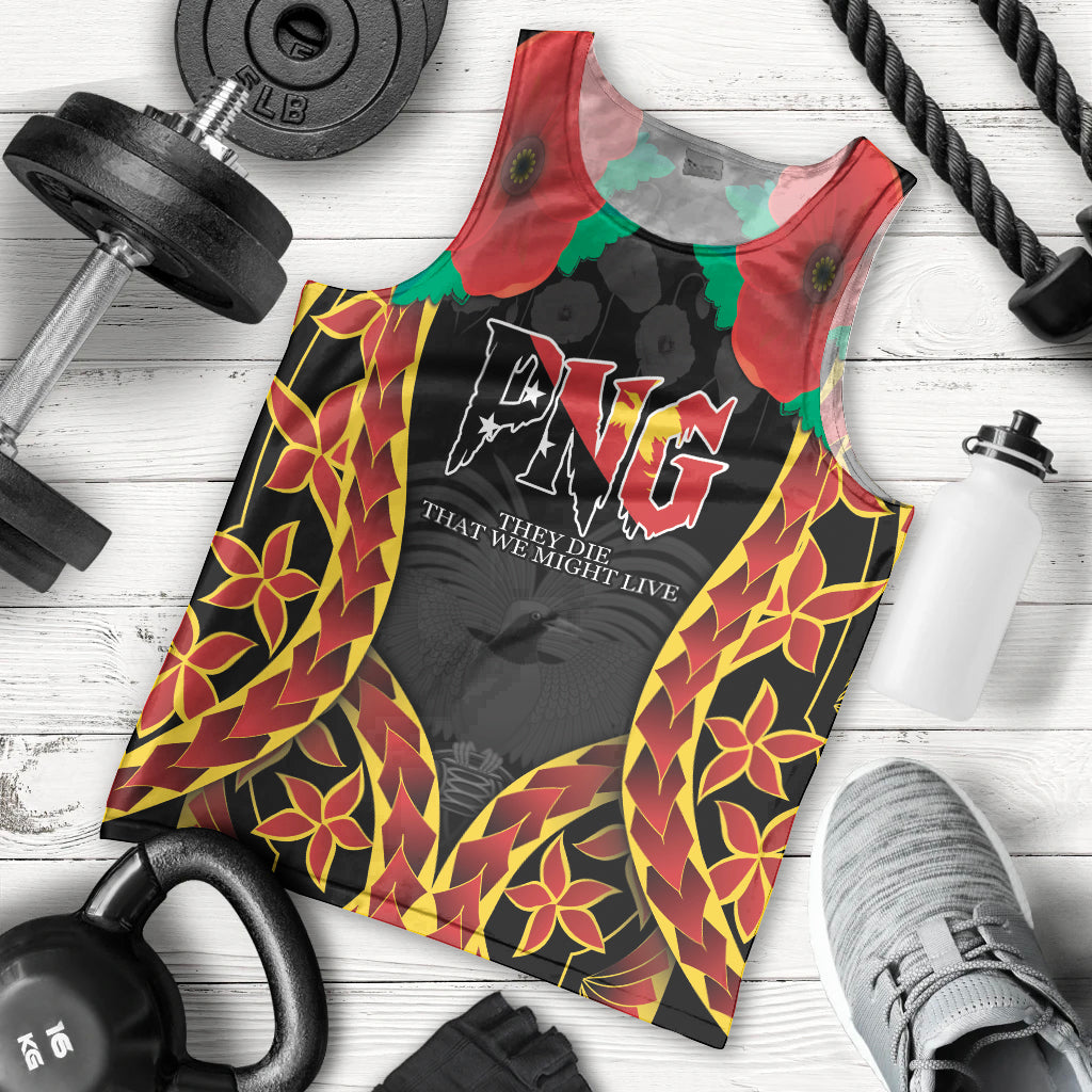Personalised Papua New Guinea Remembrance Day Men Tank Top LT9 - Polynesian Pride