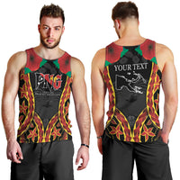 Personalised Papua New Guinea Remembrance Day Men Tank Top LT9 - Polynesian Pride
