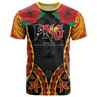 Personalised Papua New Guinea Remembrance Day T Shirt LT9 Red - Polynesian Pride