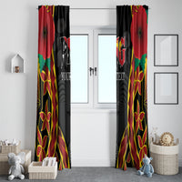 Personalised Papua New Guinea Remembrance Day Window Curtain LT9 - Polynesian Pride