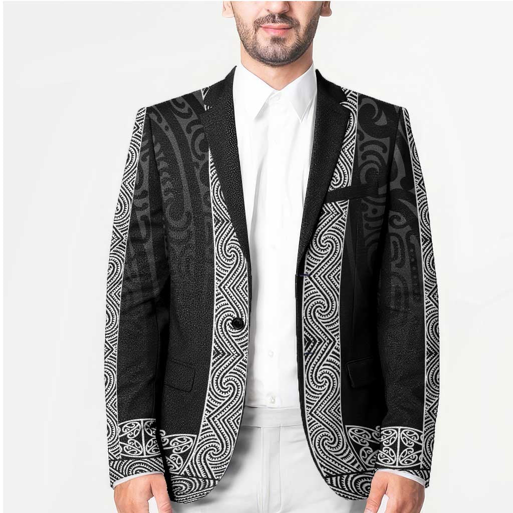 New Zealand Maori Kowhaiwhai Blazer Pango Maui and Mangopare LT9 - Polynesian Pride