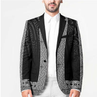 New Zealand Maori Kowhaiwhai Blazer Pango Maui and Mangopare LT9 - Polynesian Pride