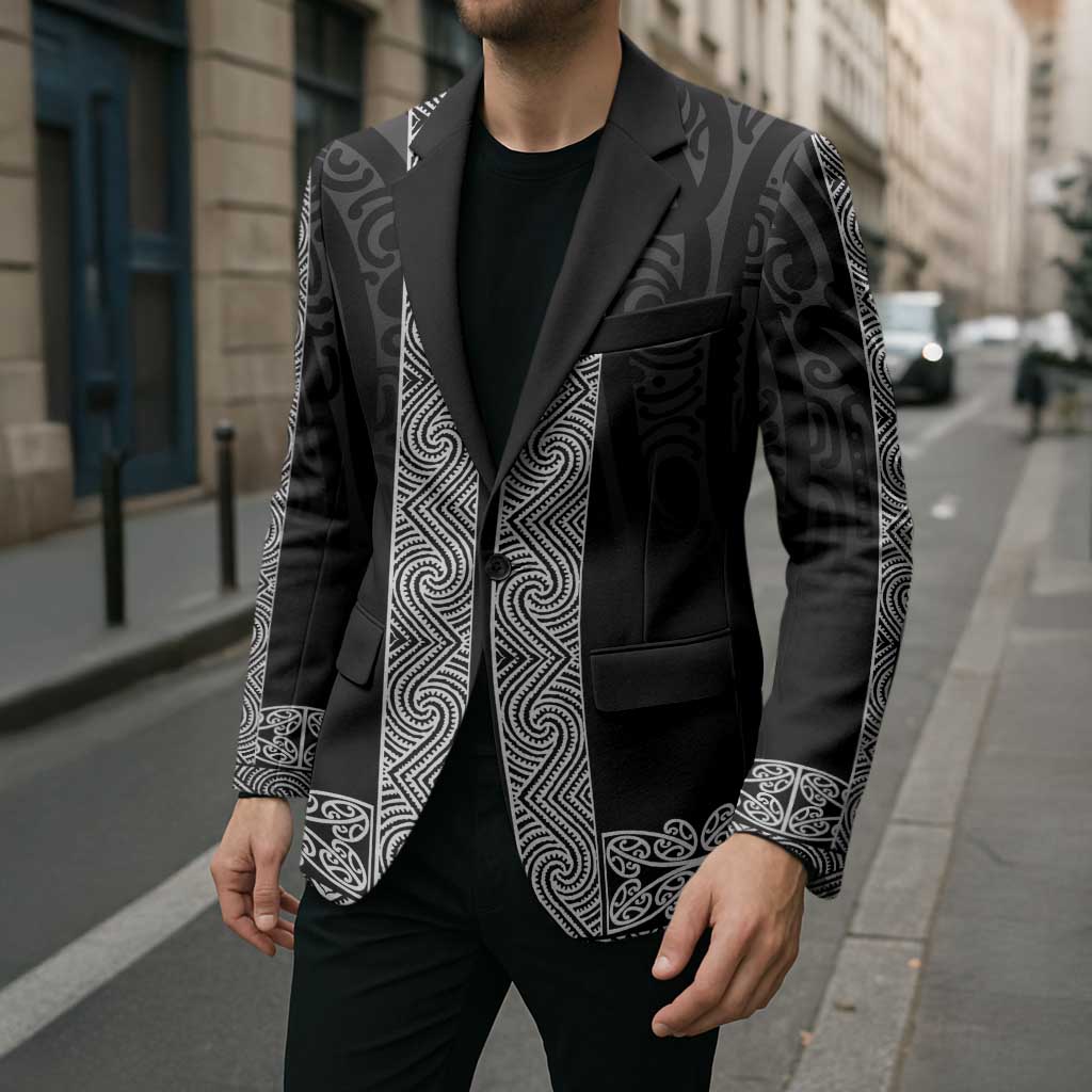 New Zealand Maori Kowhaiwhai Blazer Pango Maui and Mangopare LT9 - Polynesian Pride