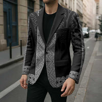 New Zealand Maori Kowhaiwhai Blazer Pango Maui and Mangopare LT9 - Polynesian Pride