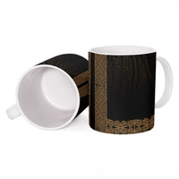 New Zealand Maori Kowhaiwhai Ceramic Mug Parauri Maui and Mangopare LT9 - Polynesian Pride