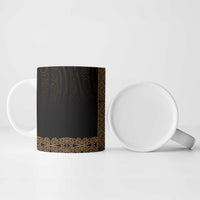 New Zealand Maori Kowhaiwhai Ceramic Mug Parauri Maui and Mangopare LT9 - Polynesian Pride