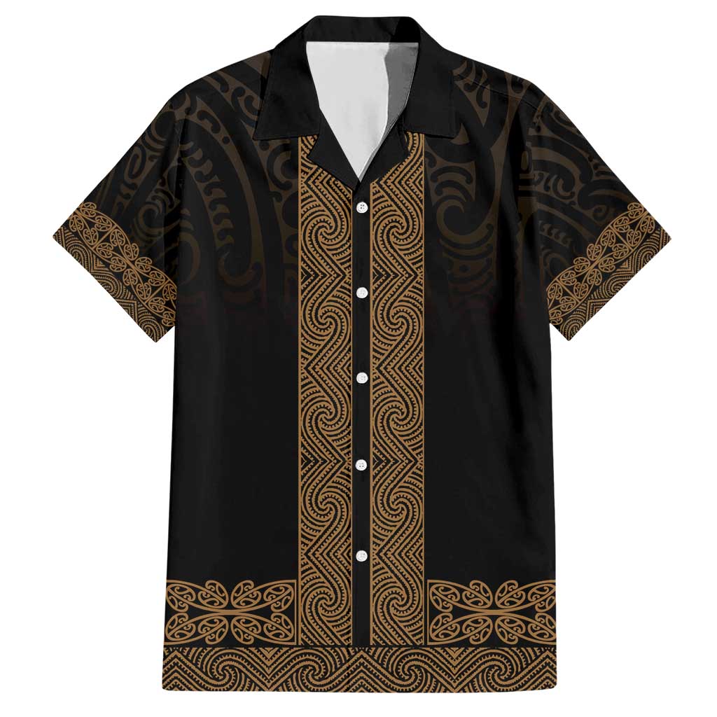 New Zealand Maori Kowhaiwhai Hawaiian Shirt Parauri Maui and Mangopare LT9 Brown - Polynesian Pride