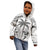 Custom Fiji Black Fern Kid Hoodie Maori Warroir with Fijian Masi Pattern