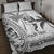 Custom Fiji Black Fern Quilt Bed Set Maori Warroir with Fijian Masi Pattern