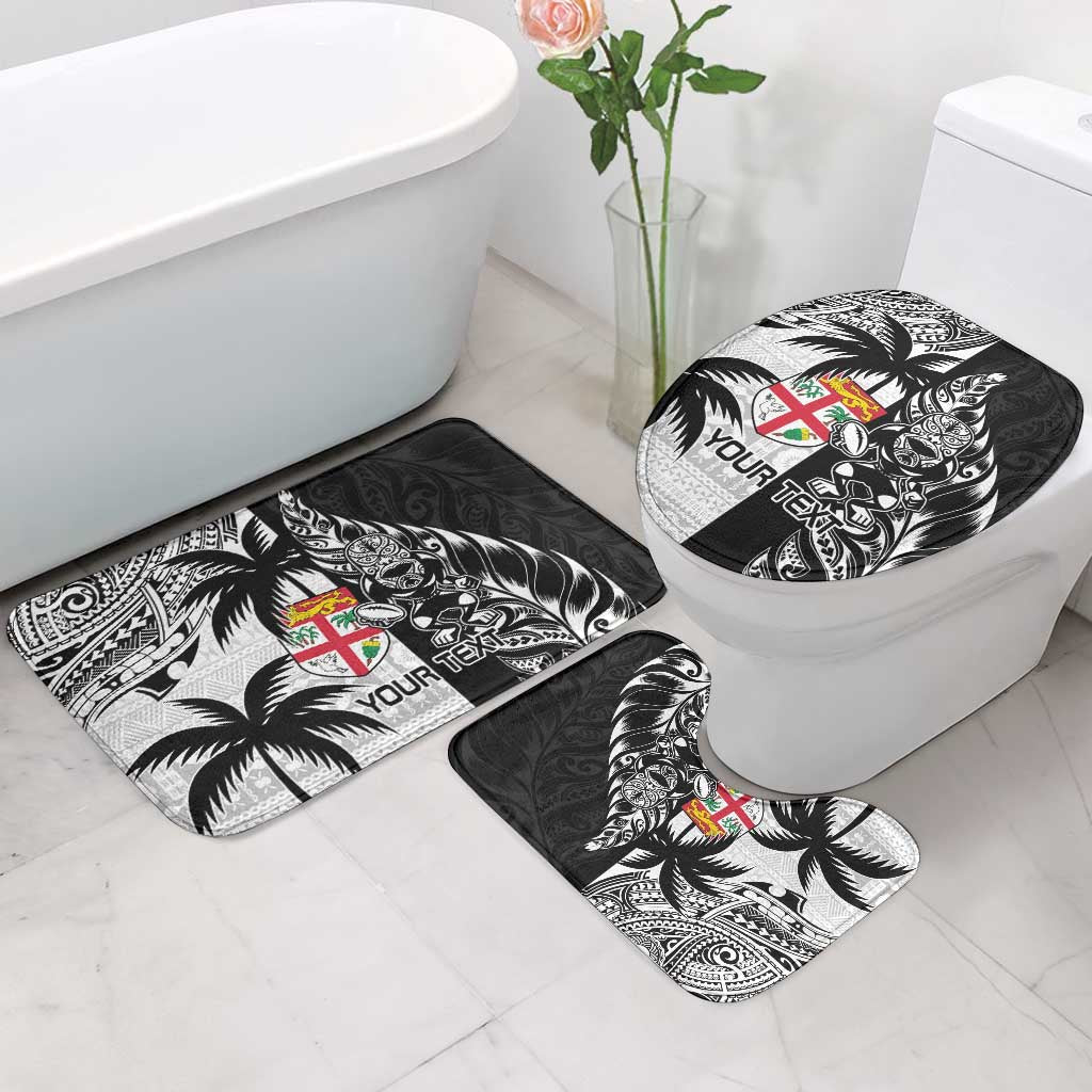Fiji New Zealand Rugby Personalised Bathroom Set Maori and Tapa Pattern LT9 - Polynesian Pride