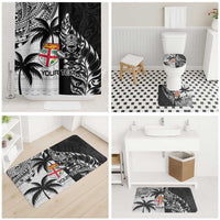 Fiji New Zealand Rugby Personalised Bathroom Set Maori and Tapa Pattern LT9 - Polynesian Pride