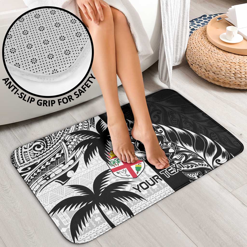 Fiji New Zealand Rugby Personalised Bathroom Set Maori and Tapa Pattern LT9 - Polynesian Pride