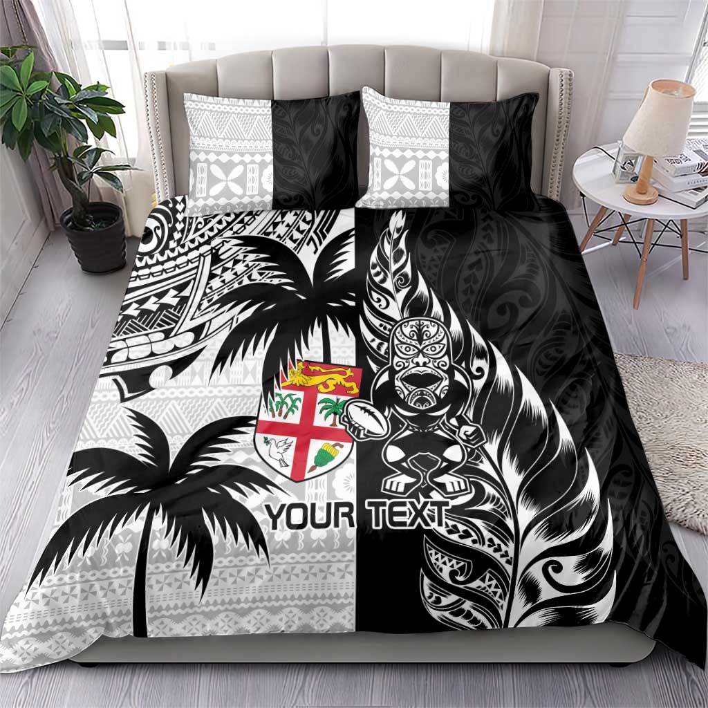 Custom Fiji New Zealand Bedding Set Maori mix Tapa Pattern Version LT9 - Polynesian Pride