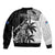 Custom Fiji New Zealand Bomber Jacket Maori mix Tapa Pattern Version