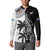 Custom Fiji New Zealand Button Sweatshirt Maori mix Tapa Pattern Version