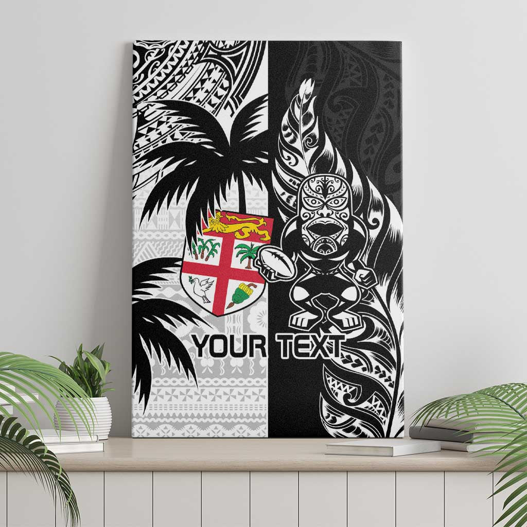 Custom Fiji New Zealand Canvas Wall Art Maori mix Tapa Pattern Version LT9 - Polynesian Pride