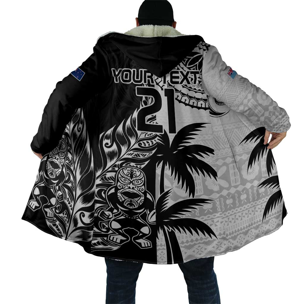 Fiji New Zealand Rugby Personalised Cloak Maori and Tapa Pattern LT9 - Polynesian Pride