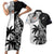 Custom Fiji New Zealand Couples Matching Short Sleeve Bodycon Dress and Hawaiian Shirt Maori mix Tapa Pattern Version