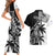 Custom Fiji New Zealand Couples Matching Short Sleeve Bodycon Dress and Hawaiian Shirt Maori mix Tapa Pattern Version