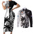 Custom Fiji New Zealand Couples Matching Short Sleeve Bodycon Dress and Long Sleeve Button Shirt Maori mix Tapa Pattern Version