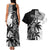 Custom Fiji New Zealand Couples Matching Tank Maxi Dress and Hawaiian Shirt Maori mix Tapa Pattern Version