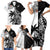 Custom Fiji New Zealand Family Matching Short Sleeve Bodycon Dress and Hawaiian Shirt Maori mix Tapa Pattern Version