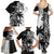 Custom Fiji New Zealand Family Matching Summer Maxi Dress and Hawaiian Shirt Maori mix Tapa Pattern Version