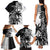 Custom Fiji New Zealand Family Matching Tank Maxi Dress and Hawaiian Shirt Maori mix Tapa Pattern Version