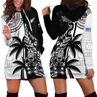 Custom Fiji New Zealand Hoodie Dress Maori mix Tapa Pattern Version LT9 - Polynesian Pride