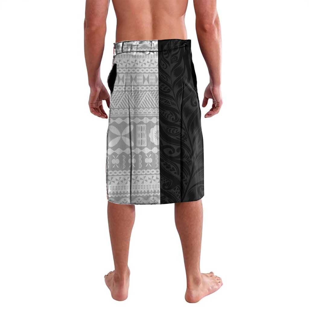 Custom Fiji New Zealand Lavalava Maori mix Tapa Pattern Version LT9 - Polynesian Pride