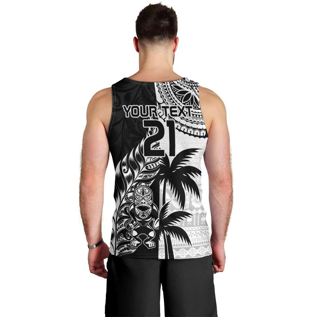 Custom Fiji New Zealand Men Tank Top Maori mix Tapa Pattern Version LT9 - Polynesian Pride