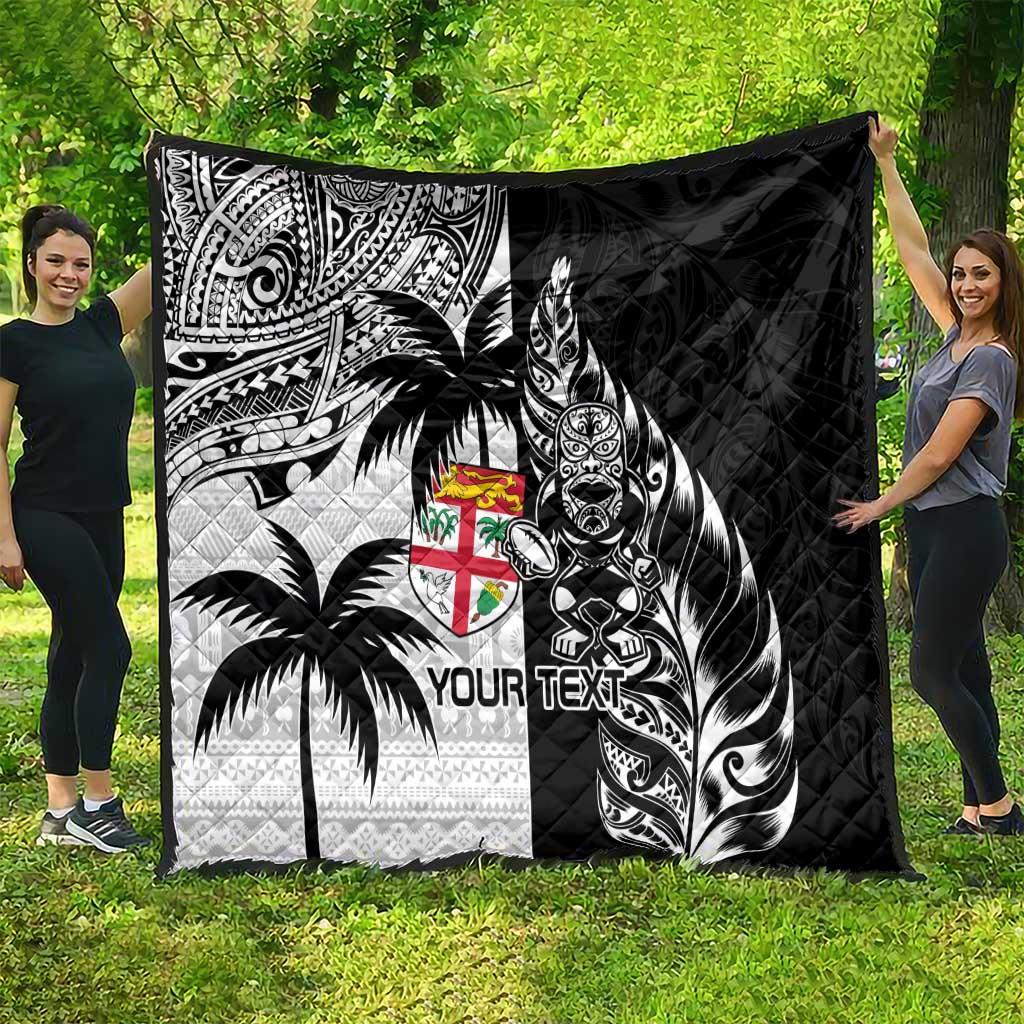 Custom Fiji New Zealand Quilt Maori mix Tapa Pattern Version LT9 - Polynesian Pride