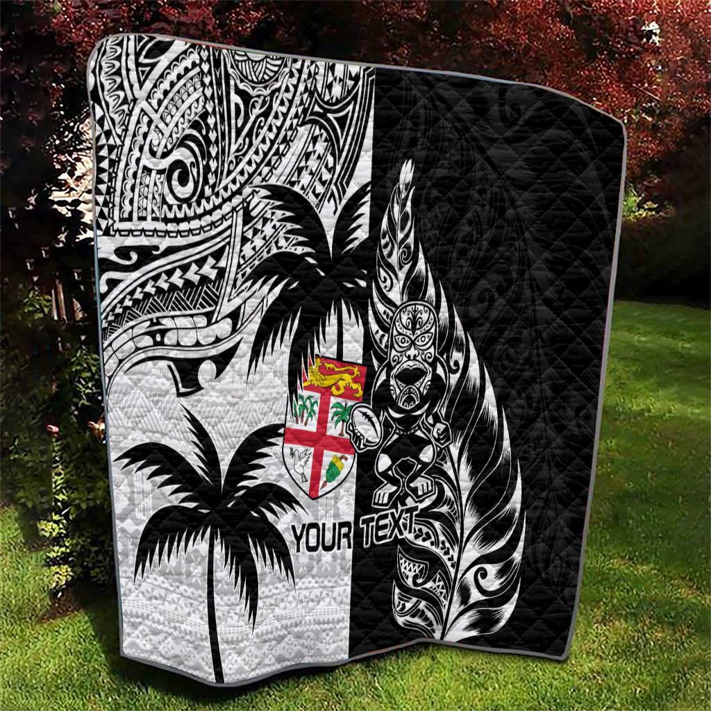 Custom Fiji New Zealand Quilt Maori mix Tapa Pattern Version LT9 - Polynesian Pride