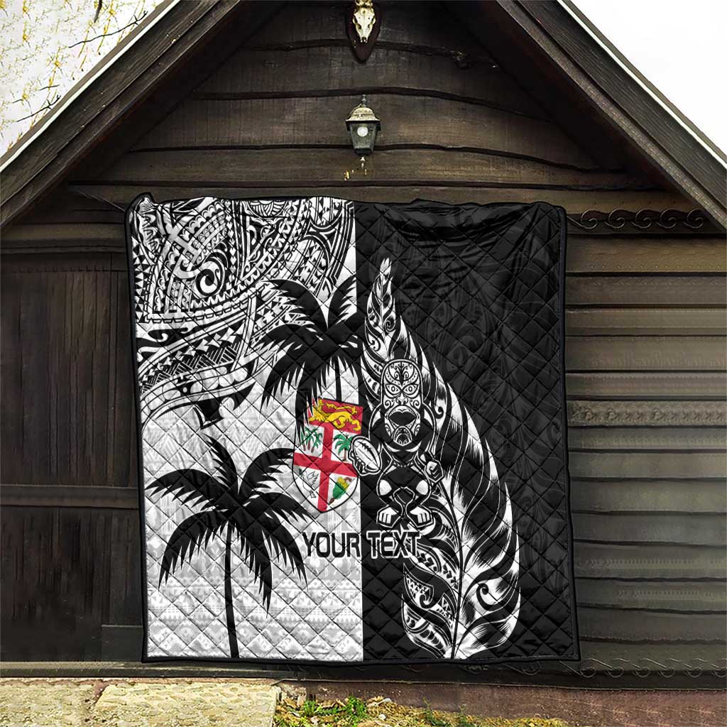 Custom Fiji New Zealand Quilt Maori mix Tapa Pattern Version LT9 - Polynesian Pride