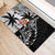 Custom Fiji New Zealand Rubber Doormat Maori mix Tapa Pattern Version