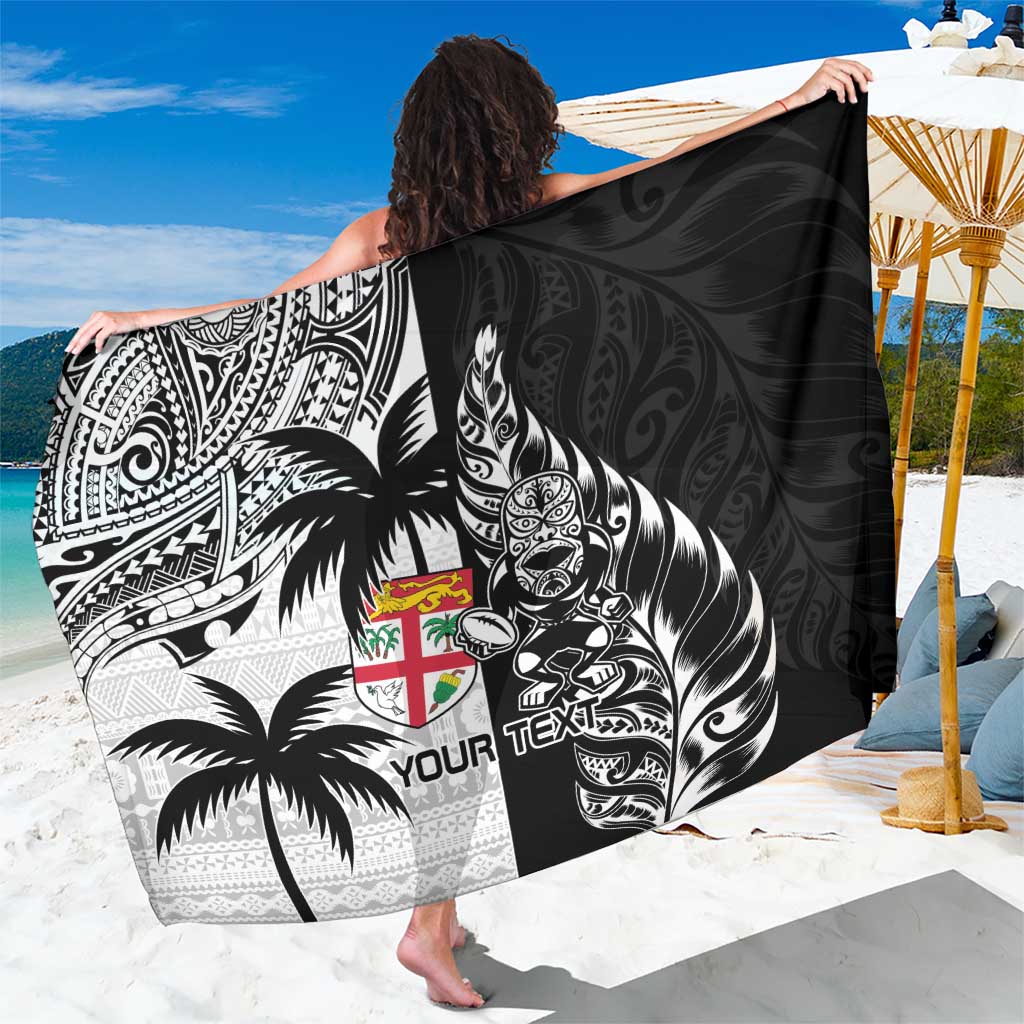 Custom Fiji New Zealand Sarong Maori mix Tapa Pattern Version