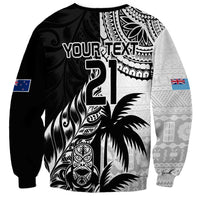 Custom Fiji New Zealand Sweatshirt Maori mix Tapa Pattern Version LT9 - Polynesian Pride