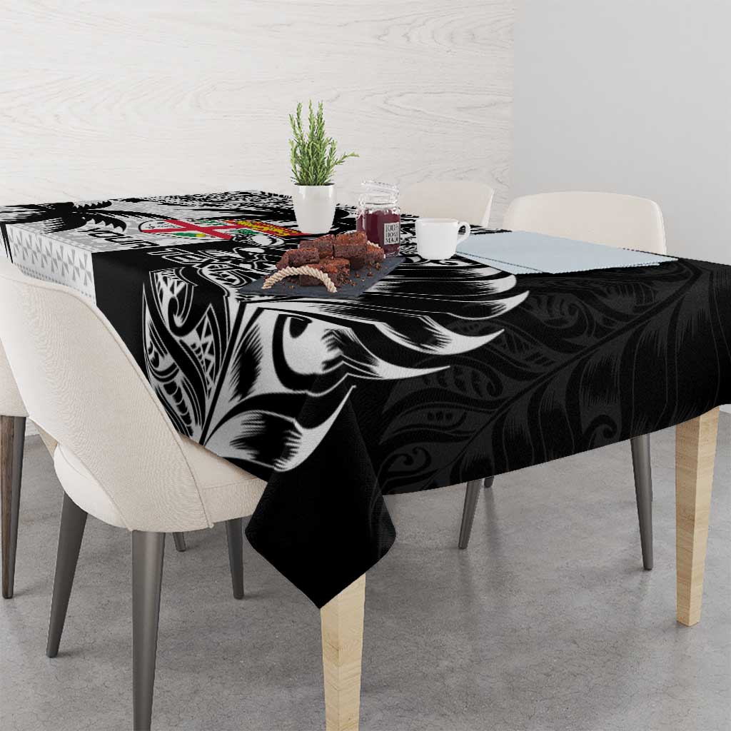 Custom Fiji New Zealand Tablecloth Maori mix Tapa Pattern Version LT9 - Polynesian Pride