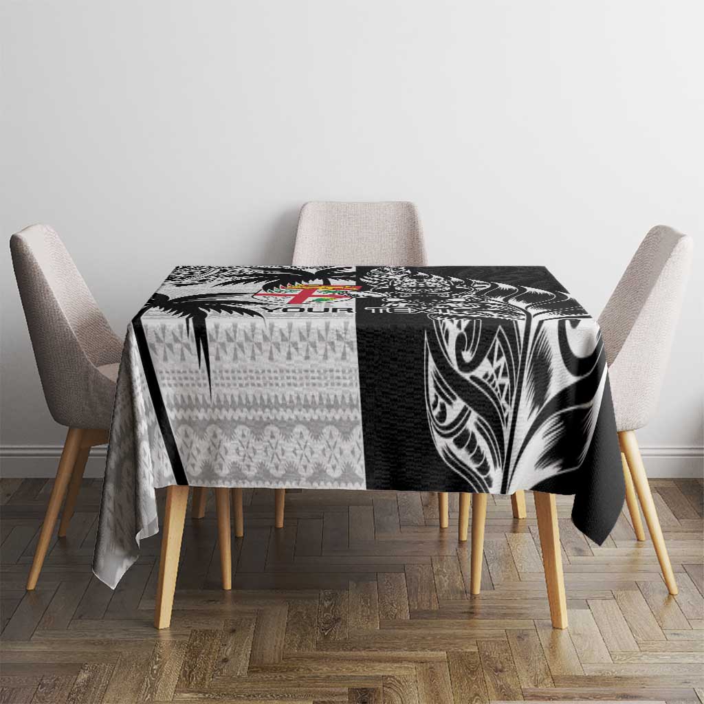 Custom Fiji New Zealand Tablecloth Maori mix Tapa Pattern Version LT9 - Polynesian Pride