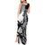 Custom Fiji New Zealand Tank Maxi Dress Maori mix Tapa Pattern Version