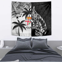 Custom Fiji New Zealand Tapestry Maori mix Tapa Pattern Version LT9 - Polynesian Pride