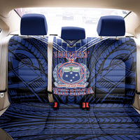 Custom Manu Samoa Sevens Rugby Back Car Seat Cover Samoan Tribal Tattoo LT9 - Polynesian Pride