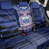 Custom Manu Samoa Sevens Rugby Back Car Seat Cover Samoan Tribal Tattoo LT9 - Polynesian Pride